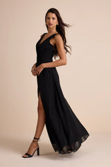 Simply Immaculate Navy Blue Backless Maxi Dress