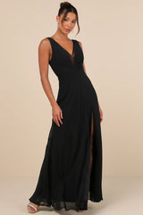 Simply Immaculate Navy Blue Backless Maxi Dress
