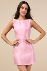 Sophisticated Selection Black Sleeveless Backless Mini Dress